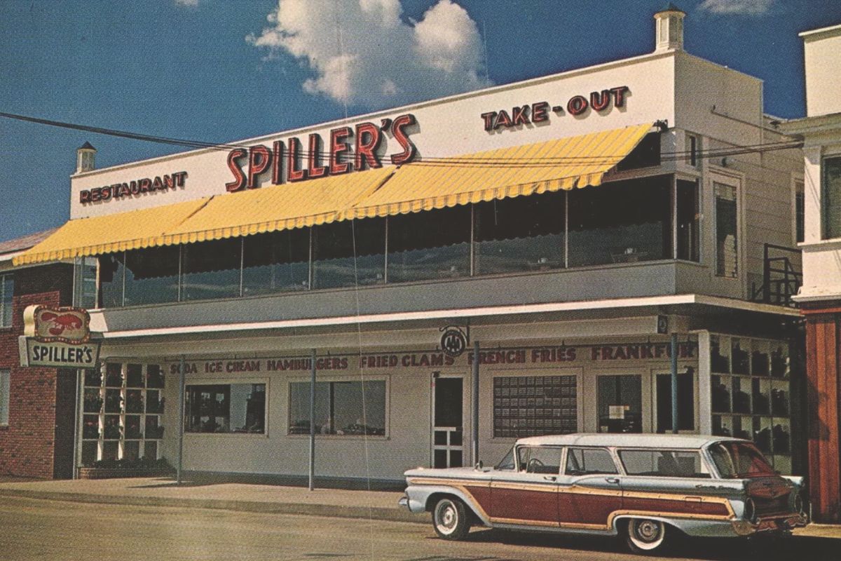 spillers family restaurant postcard pic to york beach bucket