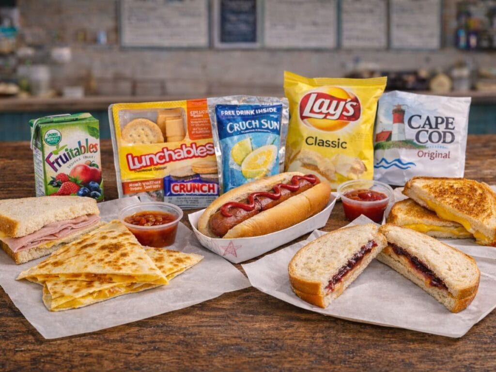 york beach bucket food for kids menu